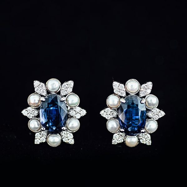 Azure Diamond Studs
