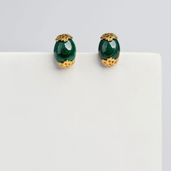 Malachite Maria Studs