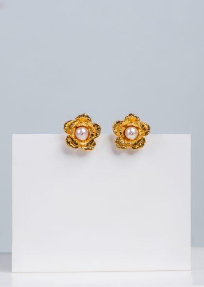 Begonia Earrings &ndash; Gold Plated